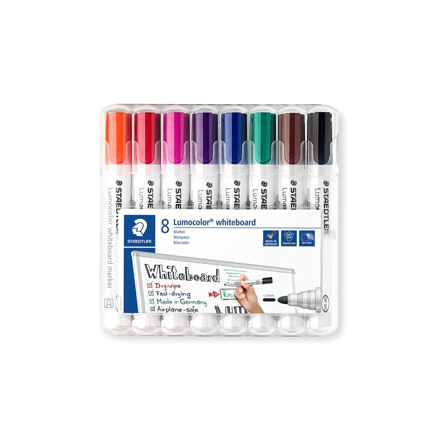 7867-ESTUCHE 8 PZAS LUMOCOLOR WHITEBOARD MARKER 351, SURT. STAEDTLER 351 WP8 7867-ESTUCHE 8 PZAS LUMOCOLOR WHITEBOARD MARKER 351, SURT. STAEDTLER 351 WP8