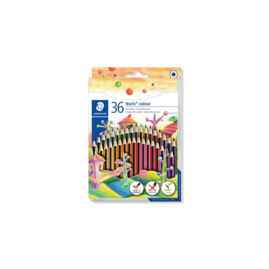 7870-ESTUCHE 36 PZAS NORIS COLOUR 185, SURT. STAEDTLER 185 CD36 7870-ESTUCHE 36 PZAS NORIS COLOUR 185, SURT. STAEDTLER 185 CD36