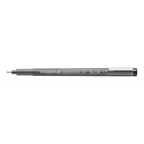7877-ROTULADOR CALIBRADO PIGMENT LINER 308, 0,8MM, NEGRO STAEDTLER 308 08-9