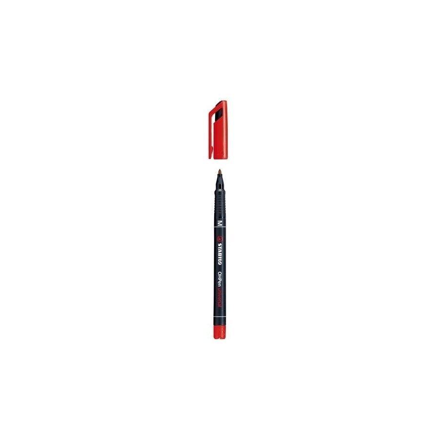 790-MARCADOR PERMANENTE PUNTA MEDIA OHPEN UNIVERSAL 1MM. ROJO STABILO 843/40