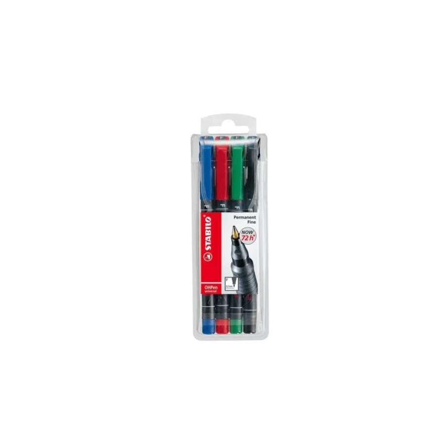 793-ESTUCHE 4 MARCADORES PERMANENTE P.SUPERFINA SURTIDO OHPEN UNIVERSAL 0,4MM. STABILO 841/4 793-ESTUCHE 4 MARCADORES PERMANENTE P.SUPERFINA SURTIDO OHPEN UNIVERSAL 0,4MM. STABILO 841/4