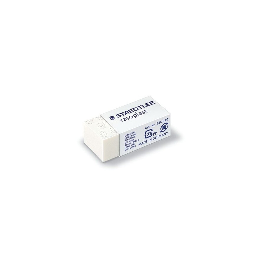 7932-GOMA DE BORRAR RASOPLAST (33X16X13 MM) STAEDTLER 526 B40 7932-GOMA DE BORRAR RASOPLAST (33X16X13 MM) STAEDTLER 526 B40