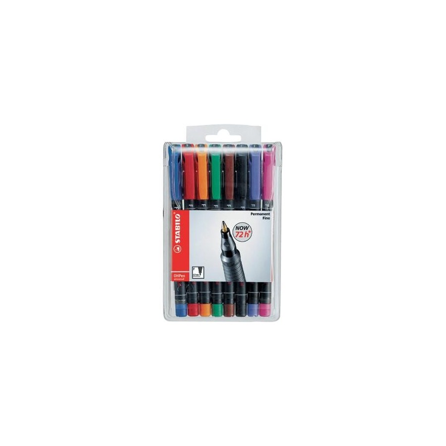 802-ESTUCHE 8 MARCADORES PERMANENTE P.MEDIA SURTIDO OHPEN UNIVERSAL 1MM. STABILO 843/8 802-ESTUCHE 8 MARCADORES PERMANENTE P.MEDIA SURTIDO OHPEN UNIVERSAL 1MM. STABILO 843/8