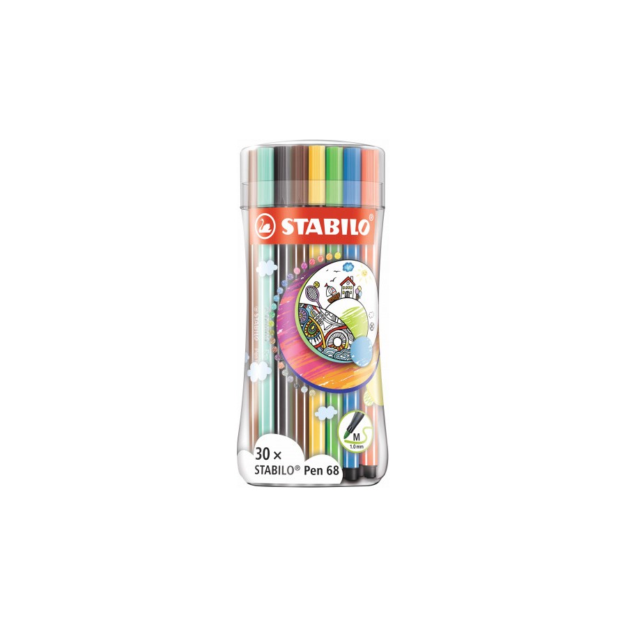 8111-STABILO Pen 68 rotulador Medio Multicolor 30 pieza(s) 8111-STABILO Pen 68 rotulador Medio Multicolor 30 pieza(s)
