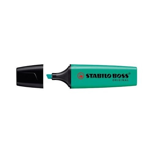 816-MARCADOR FLUORESCENTE BOSS ORIGINAL TRAZO 2/5MM. TURQUESA STABILO 70/51