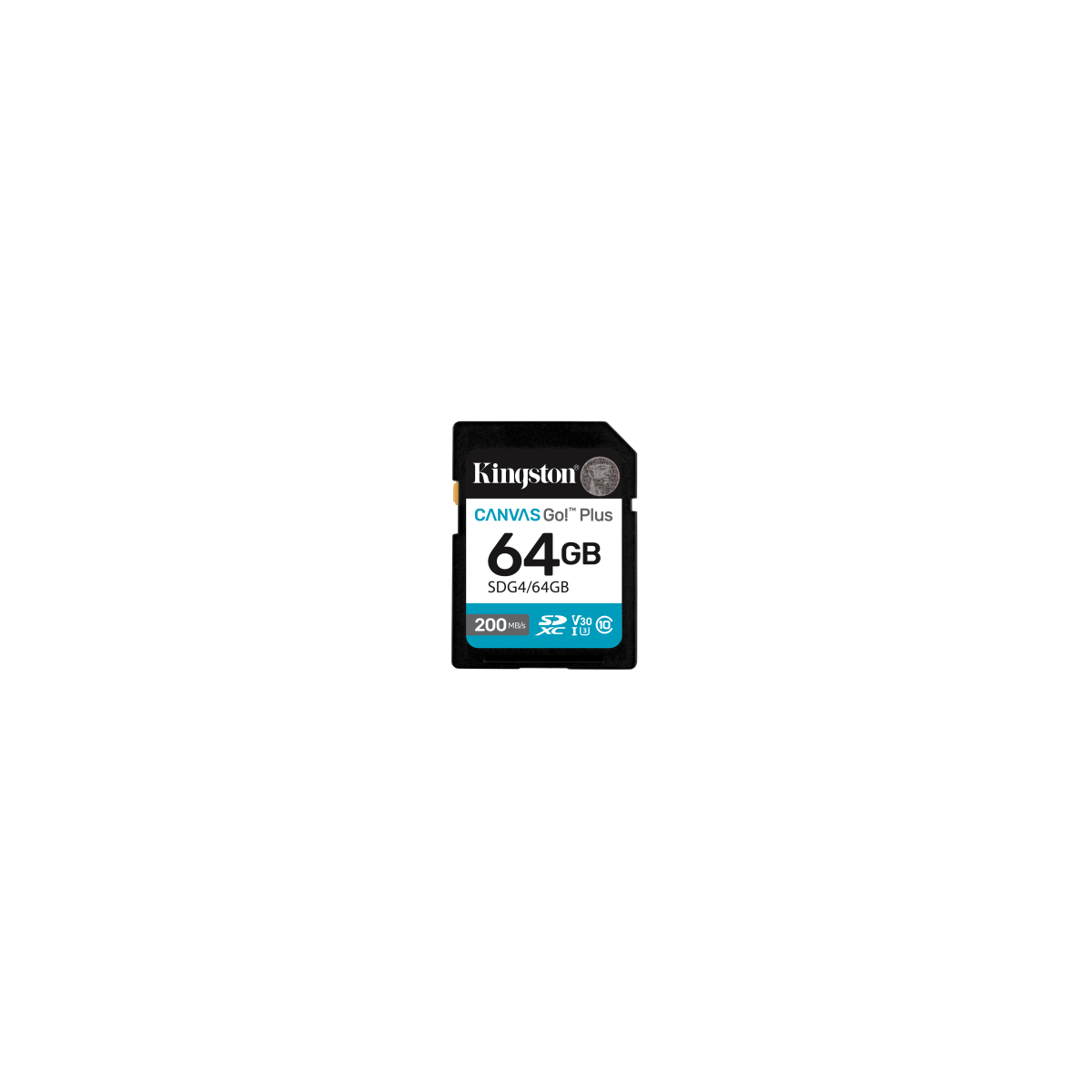 Kingston Technology 64GB SDXC Canvas Go Plus Gen4 200MB s C10 UHS I U3 V30