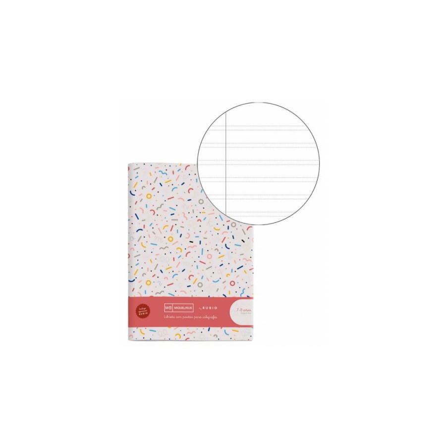 8207-CUADERNO GRAPADO A4 50HOJAS PAUTA 4MM MR CON EJERCICIOS RUBIO MIQUELRIUS 8144 8207-CUADERNO GRAPADO A4 50HOJAS PAUTA 4MM MR CON EJERCICIOS RUBIO MIQUELRIUS 8144