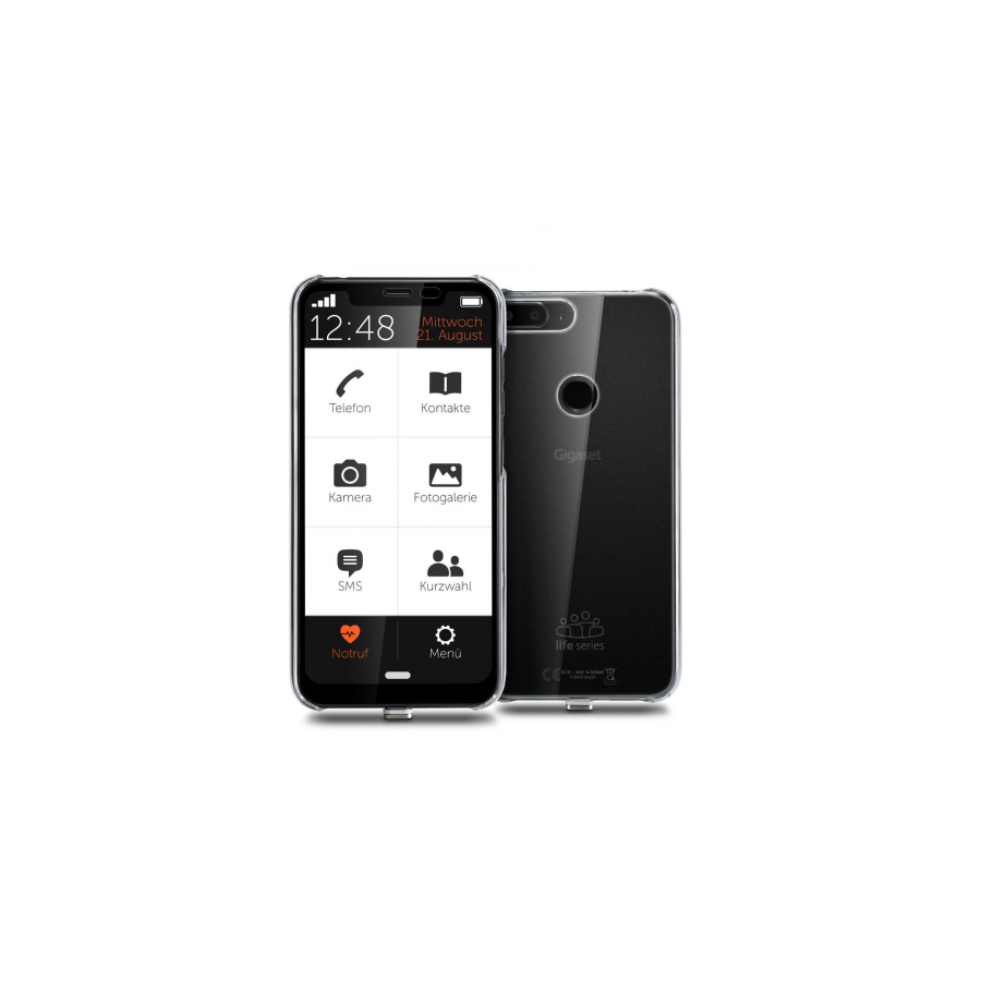 8228-Gigaset GS195LS smartphones 15,7 cm (6.18") SIM doble Android 9.0 4G USB Tipo C 2 GB 32 GB 4000 mAh Negro