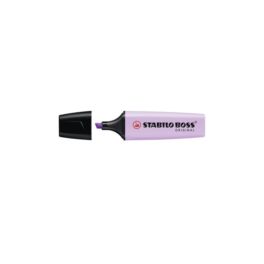 833-MARCADOR.FLUORESCENTE BOSS TRAZO 2/5MM. VIOLETA PASTEL STABILO 70/155