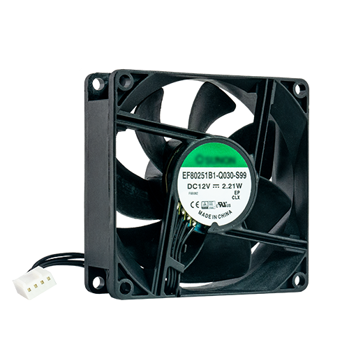 8375-QNAP FAN-8CM-T01 ventilador de PC Universal Negro