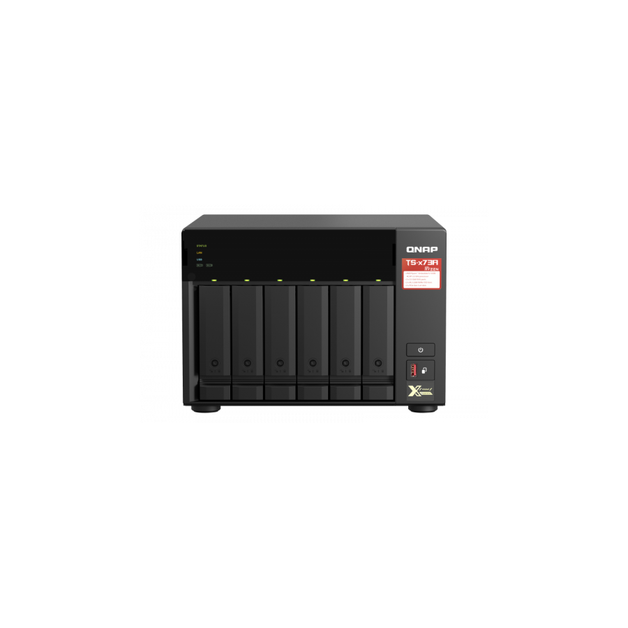 8432-QNAP TS-673A-8G servidor de almacenamiento NAS Torre Ethernet Negro V1500B