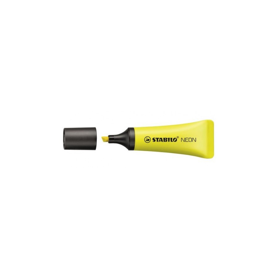 850-MARCADOR FLUORESCENTE NEON TRAZO 2/5MM. AMARILLO STABILO 72/24