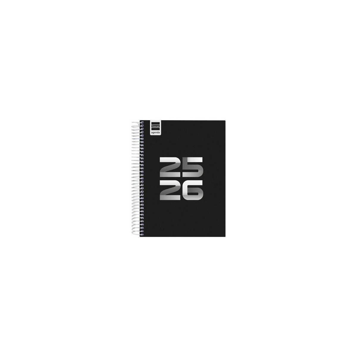 AGENDA ESCOLAR 2025 2026 COOL 4º 155X212 1DIA PAGINA NEGRO FINOCAM 645060326