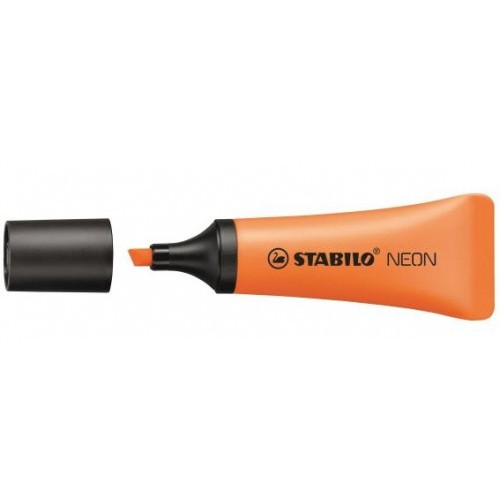 852-MARCADOR FLUORESCENTE NEON TRAZO 2/5MM. NARANJA STABILO 72/54