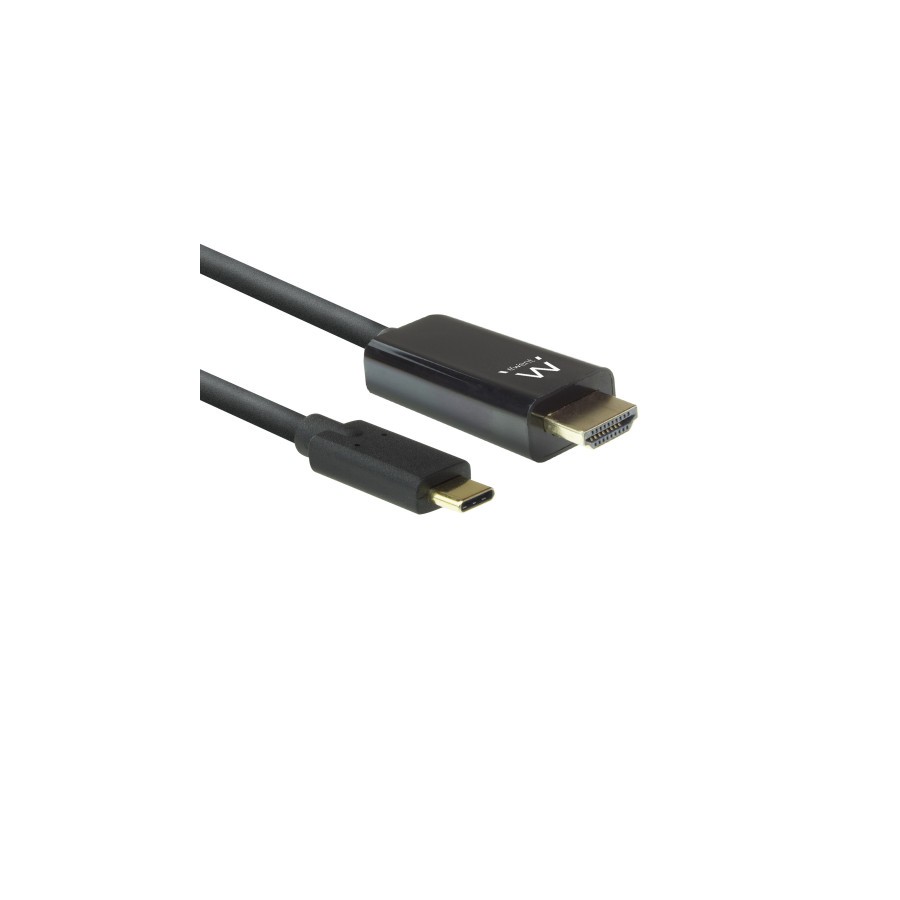 8520-Ewent EW9824 adaptador de cable de video 2 m USB Tipo C HDMI tipo A (Estandar) Negro 8520-Ewent EW9824 adaptador de cable de video 2 m USB Tipo C HDMI tipo A (Estandar) Negro