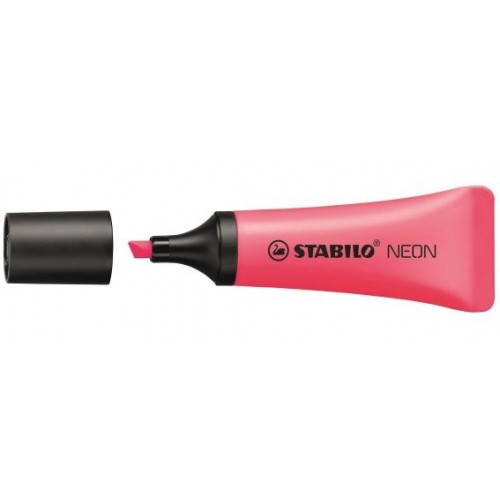 853-MARCADOR FLUORESCENTE NEON TRAZO 2/5MM. ROSA STABILO 72/56