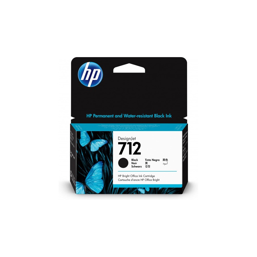 8561-HP712 CARTUCHO GRAN FORMATO TINTA HP 712 NEGRO (3ED70A)