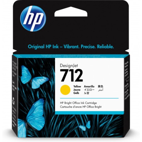 8562-HP7122 CARTUCHO GRAN FORMATO TINTA HP 712 AMARILLO (3ED69A)