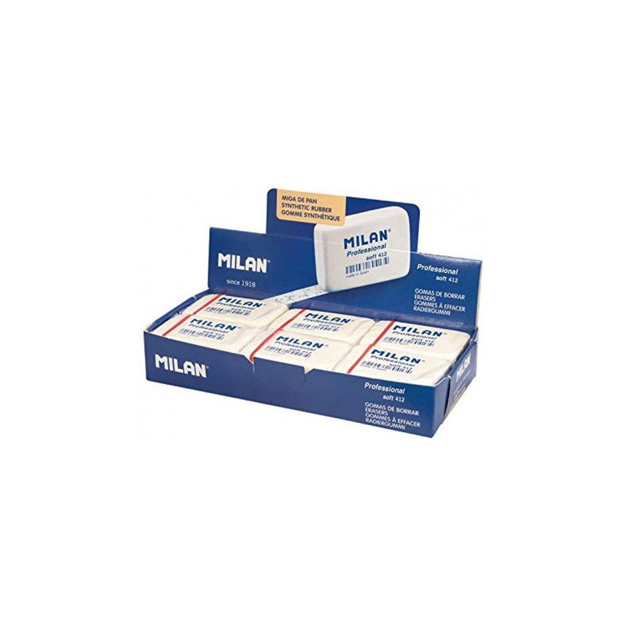 8569-CAJA 12 GOMAS PROFESSIONAL SOFT 412, ENVUELTAS INDIVIDUALMENTE NUEVO MILAN CMM412CF 8569-CAJA 12 GOMAS PROFESSIONAL SOFT 412, ENVUELTAS INDIVIDUALMENTE NUEVO MILAN CMM412CF