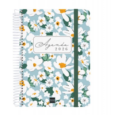 AGENDA 16 MESES SEPTIEMBRE 2025 DICIEMBRE 2026 CLOE E10 155X212 SEMANA VISTA HORIZONTAL VERDE FINOCAM 627100326