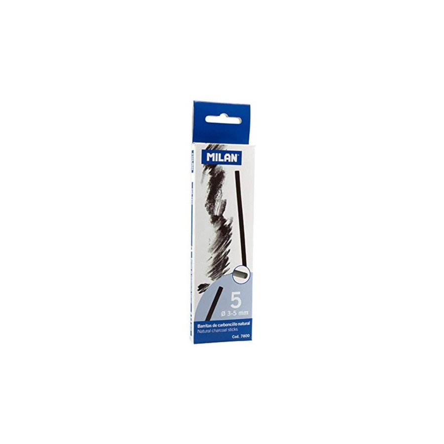 8580-CAJA 5 BARRITAS DE CARBONCILLO NATURAL O 3-5MM MILAN 7800 8580-CAJA 5 BARRITAS DE CARBONCILLO NATURAL O 3-5MM MILAN 7800