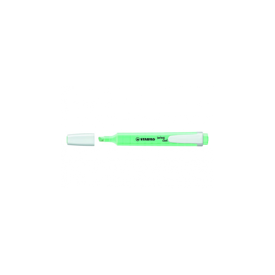859-MARCADOR FLUORESCENTE SWING COOL PASTEL TRAZO 1/4MM. MENTA STABILO 275/116-8