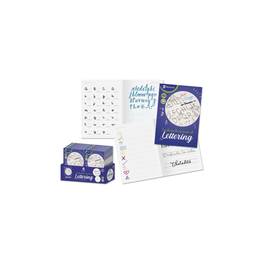 8662-Bismark Cuaderno Lettering A5 -20 Hojas