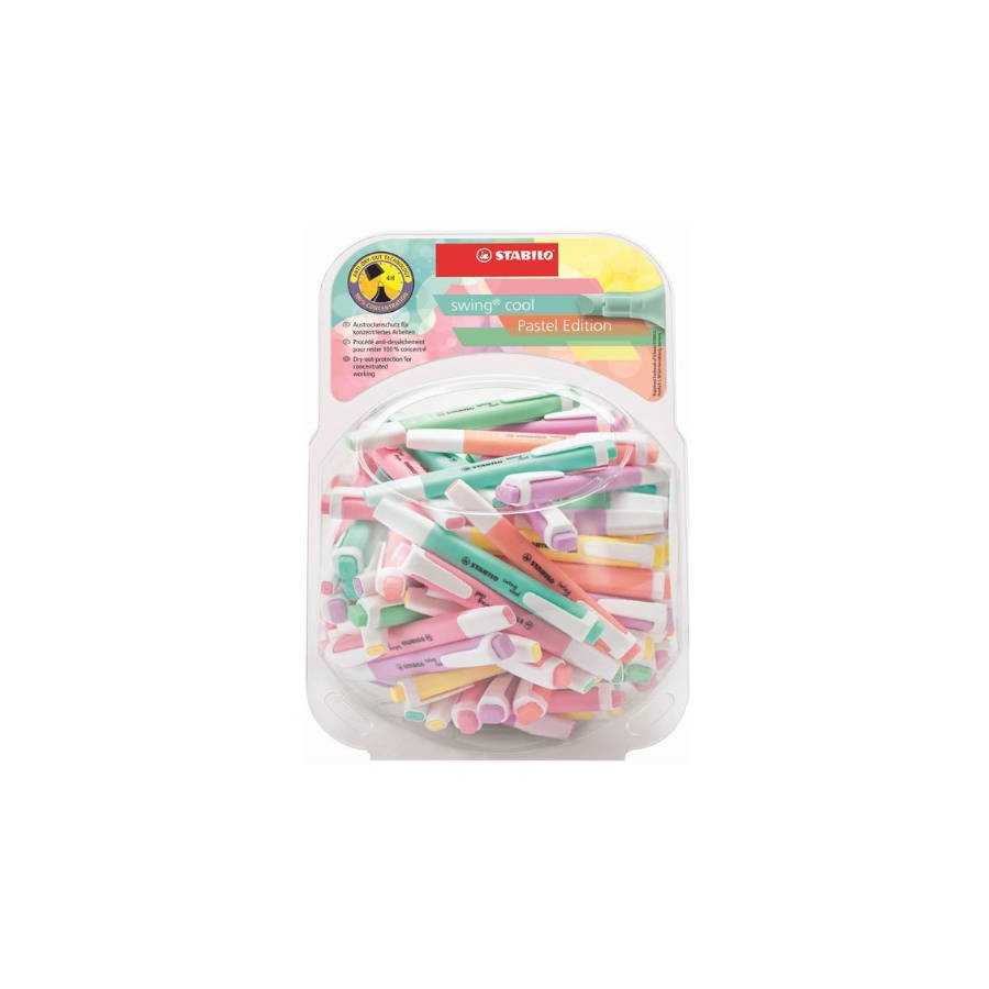 867-EXPOSITOR BOMBONERA PLASTICO SWING COOL PASTEL 100 UNIDADES SURTIDAS TRAZO 1/4MM. STABILO 275/48-8-2 867-EXPOSITOR BOMBONERA PLASTICO SWING COOL PASTEL 100 UNIDADES SURTIDAS TRAZO 1/4MM. STABILO 275/48-8-2