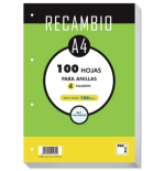 8678-Pacsa Recambio A4 100 Hojas