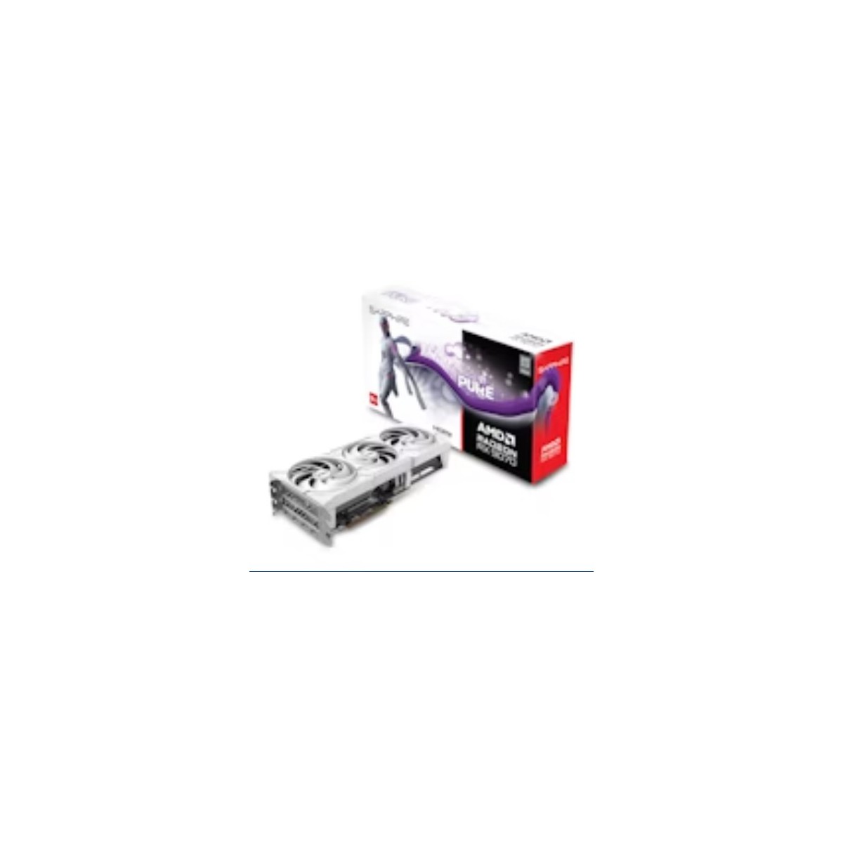 VGA SAPPHIRE PURE RX 9070 GAMING OCAMDRX907016GBGDDR6256BIT2HDMI2DP 3 VENTILADORES