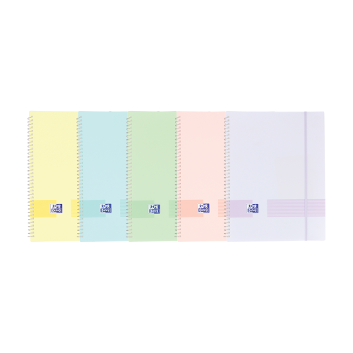 8718-Oxford Live & Go Plastico Colores surtidos, Translucido, Transparente A4