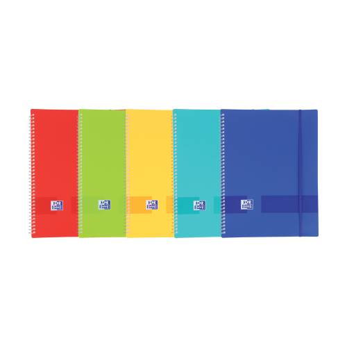 8724-Oxford Live & Go Plastico Colores surtidos, Translucido, Transparente A4