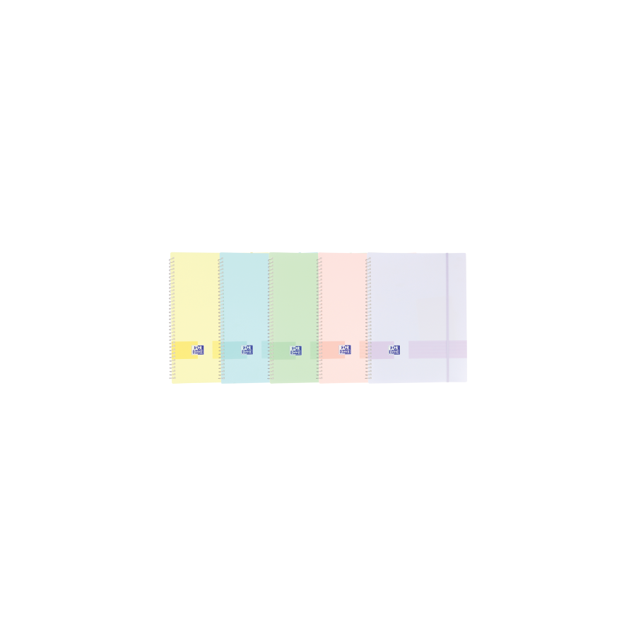 8726-Oxford Live & Go Plastico Colores surtidos, Translucido, Transparente A4