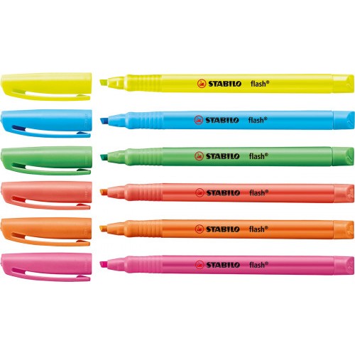 877-MARCADOR FLUORESCENTE FLASH TRAZO 2/5MM. ROSA STABILO 555/56