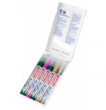 8822-PACK 5 MARCADORES ACRILICOS TRAZO 2-3. FESTIVO. COLORES: 904, 910, 933, 924 Y 923. EDDING 5100-5-S-999