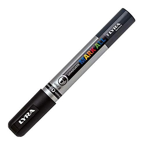 8856-MARCADOR PERMANENTE MARK ALL NEGRO 2 MM LYRA GROOVE L6820099