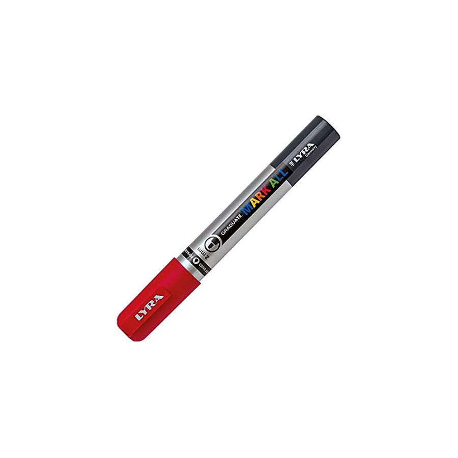 8857-MARCADOR PERMANENTE MARK ALL ROJO 2 MM LYRA GROOVE L6820018 8857-MARCADOR PERMANENTE MARK ALL ROJO 2 MM LYRA GROOVE L6820018