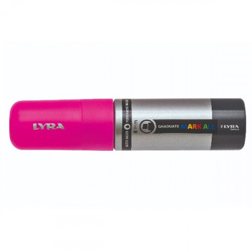 8860-MARCADOR PERMANENTE MARK ALL ROSA NEON 8 MM LYRA GROOVE L6830328