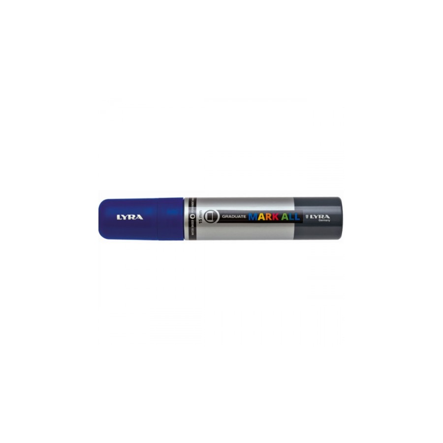 8864-MARCADOR PERMANENTE MARK ALL AZUL OSCURO 15 MM LYRA GROOVE L6840050