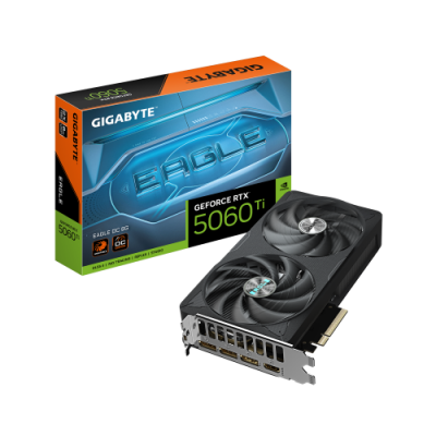 GIGABYTE GeForce RTX 5060 Ti EAGLE OC 8G Tarjeta Grafica 8 GB GDDR7 128 bits PCI E 50 2617 MHz Frecuencia del nucleo 3 x Displa