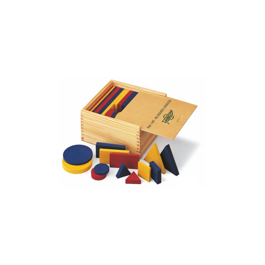 8917-FAIBO Conjunto bloques logicos madera prensada