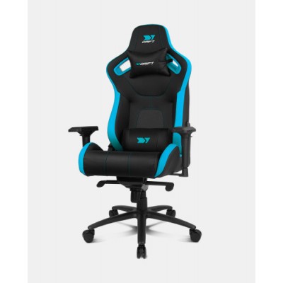DRIFT DR600BL silla para videojuegos Butaca para jugar Asiento acolchado Negro Azul