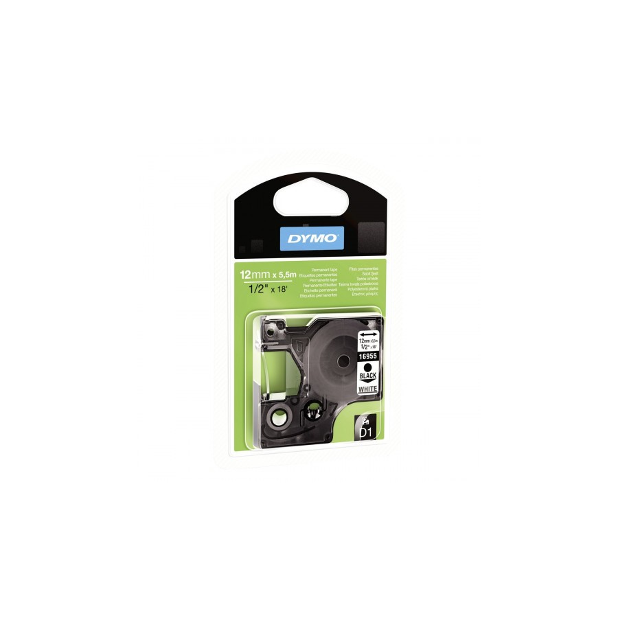 896-CINTA ROTULADORA D1 12MMX5.5M POLIESTER NEGRO/BLANCO DYMO S0718060 896-CINTA ROTULADORA D1 12MMX5.5M POLIESTER NEGRO/BLANCO DYMO S0718060
