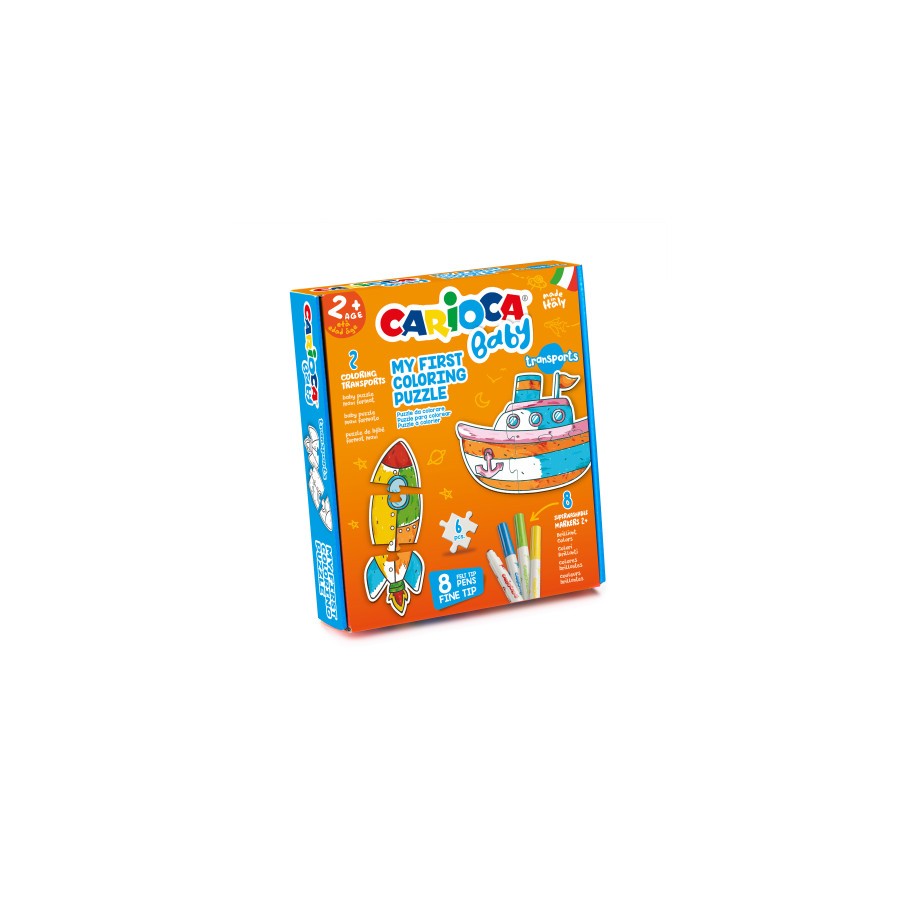 8966-Carioca Puzle para Colorear Transports BABY 8966-Carioca Puzle para Colorear Transports BABY