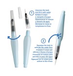 8973-Carioca Pinceles Recargables Water Brush - 3 Uds