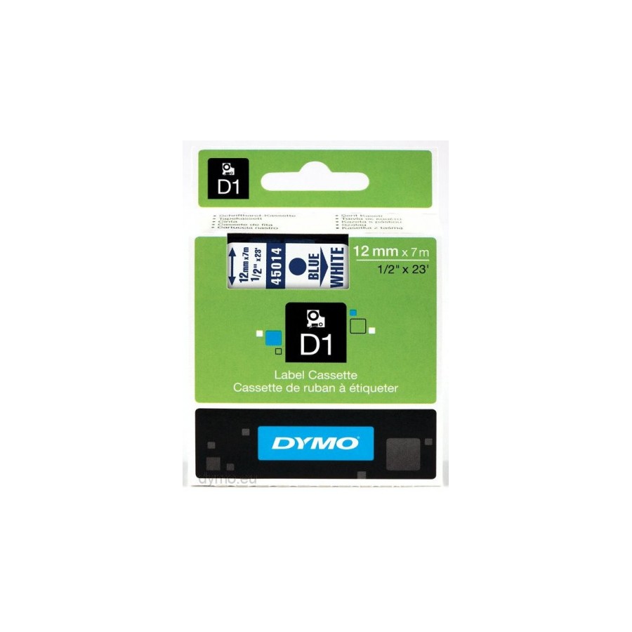898-CINTA ROTULADORA D1 12MMX7M AZUL/BLANCO DYMO S0720540 898-CINTA ROTULADORA D1 12MMX7M AZUL/BLANCO DYMO S0720540