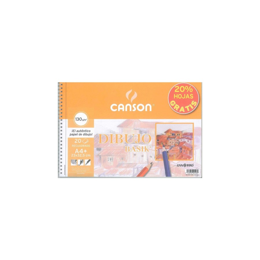 8981-ALBUM ESPIRAL MICROPERFORADO PROMO 23X32,5 20H DIBUJO BASIK RECUADRO 130G 20% HOJAS GRATIS GUARRO CANSON C400110485 8981-ALBUM ESPIRAL MICROPERFORADO PROMO 23X32,5 20H DIBUJO BASIK RECUADRO 130G 20% HOJAS GRATIS GUARRO CANSON C400110485
