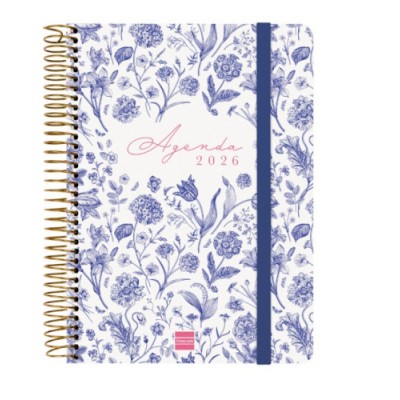 AGENDA 16 MESES SEPTIEMBRE 2025 DICIEMBRE 2026 CLOE E10 155X212 SEMANA VISTA HORIZONTAL AZUL FINOCAM 627100126