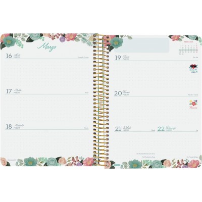 AGENDA 16 MESES SEPTIEMBRE 2025 DICIEMBRE 2026 CLOE E10 155X212 SEMANA VISTA HORIZONTAL ROSA FINOCAM 627100226