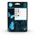 9067-HP Paquete de 4 cartuchos de tinta Original 963 negro/cian/magenta/amarillo